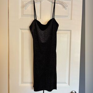 Black Sparkly Mini Dress S